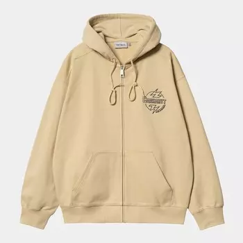 Худи CARHARTT WIP Hooded Blaze Jacket SS24 Cornsilk / Air Force Blue