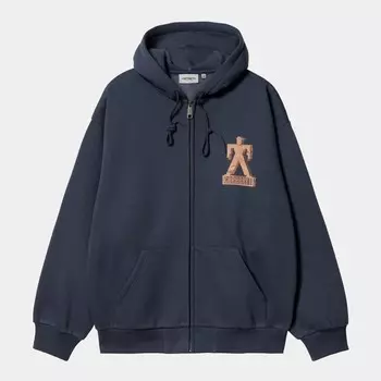 Худи CARHARTT WIP Hooded Built Sweat Jacket Blue