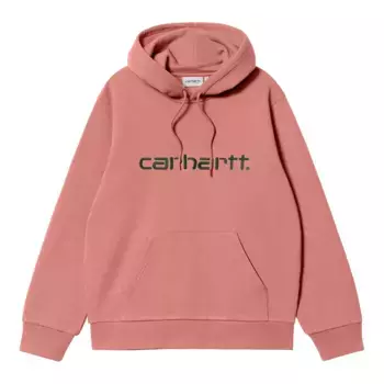 Худи CARHARTT WIP Hooded Carhartt Sweat SS24 Dusty Rose / Sycamore Tree
