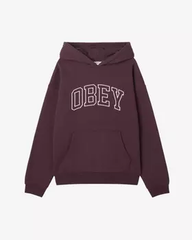 Худи OBEY Collegiate Extra Heavy Hood Ii FW25 Plum Perfect