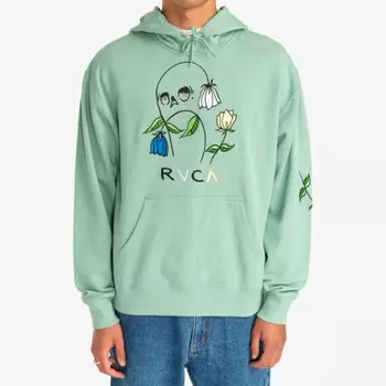 Худи RVCA Flower Skull Hoodie Green Haze