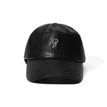 Кепка BSRABBIT B Logo Vegan Leather Cap Black 2022