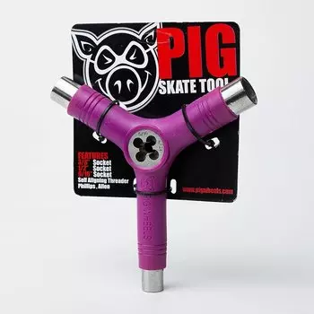 Ключ для скейтборда Pig Tool Pink 2021