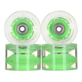 Колеса для лонгборда SUNSET SKATEBOARDS Conical Longboard Wheel Set With Abec9 SS Green 65 mm