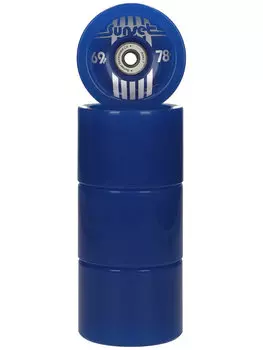 Колеса для лонгборда SUNSET SKATEBOARDS Conical Longboard Wheel Set With Abec9 SS Blue 65 mm