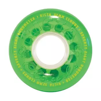Колеса для скейтборда RICTA Crystal Clouds Green 78a 52mm