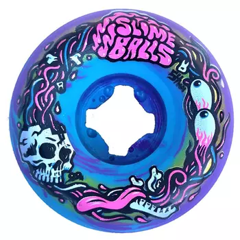 Колеса для скейтборда SANTA CRUZ Brains Speed Balls Blue Purple Swirl 54mm 99a 2021