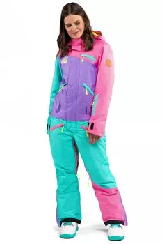 Комбинезон женский COOL ZONE Mix Цикламен/Фиолет/Бирюза/Меланж