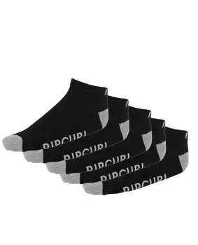 Комплект носков (5 пар) RIP CURL Rip Curl Ankle Sock 5-Pk Black