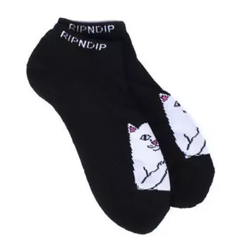 Короткие носки RIPNDIP Lord Nermal Ankle Socks Black 2021