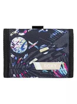 Кошелек женский ROXY Small Beach J Charcoal Heather Surf Letterin