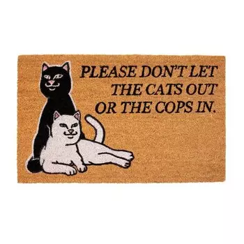 Коврик RIPNDIP Don'T Let The Cops In Door Mat 2022