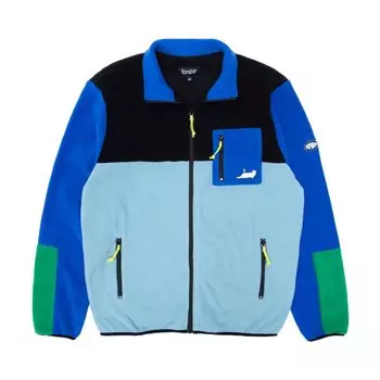 Куртка RIPNDIP Alameda Color Block Polar Fleece Jacket Black &amp; Royal 2022
