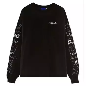 Лонгслив АБСУРД Под Луной Черный