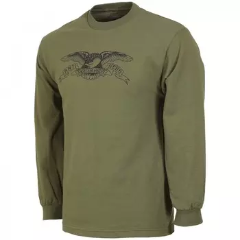 Лонгслив ANTI-HERO Ah L/S Bsc Eagle Military Green/Black