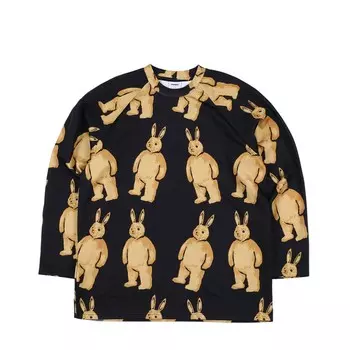 Лонгслив BSRABBIT Br Pat Jersey Long Sleeve Black 2023