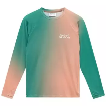 Лонгслив CALLED A GARMENT "C" Trekking Longsleeve FW25 Персиковый И Морская Волна