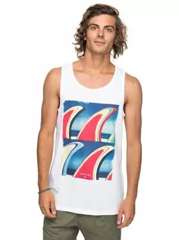 Майка мужская QUIKSILVER Finfanatictank M White