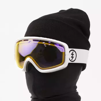 Маска горнолыжная ELECTRIC EGB2s GLOSS WHITE/YELLOW BLUE CHROME O/S