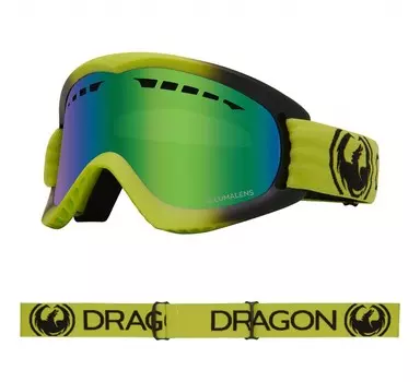 Маска горнолыжная DRAGON Dx Lime/Ll Green Ion