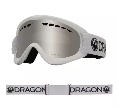 Маска горнолыжная DRAGON Dxs White/Ll Silver Ion