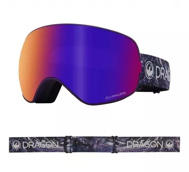 Маска горнолыжная DRAGON X2S Lavender/Ll Purple Ion + Ll Amber