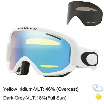 Маска горнолыжная OAKLEY O Frame 2.0 Pro Xm Matte White W/Hi Yellow&amp; Dark Grey 2020