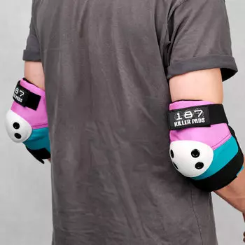 Набор защиты для скейтборда 187 KILLER PADS Six Pack Pink-Teal 2022