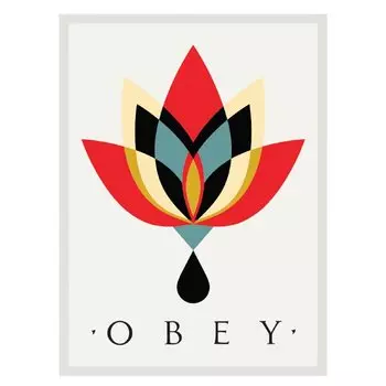Нашивка OBEY Essentials Embroidered Patches Cream Multi 2021