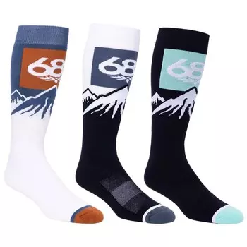 Носки 686 Snow Caps Sock (3-Pack) Assorted
