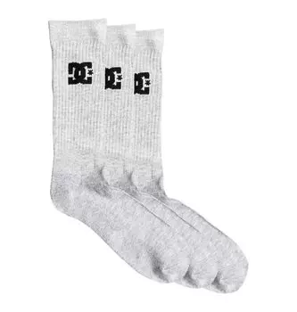 Носки мужские упаковка из 3 пар DC SHOES Spp Dc Crew 3Pk M Grey