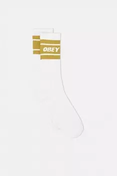 Носки OBEY Cooper Ii Socks White / Golden Palm