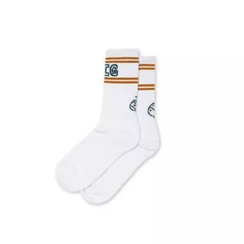 Носки POLAR SKATE CO. Big Boy Socks White / Teal / Orange 2021