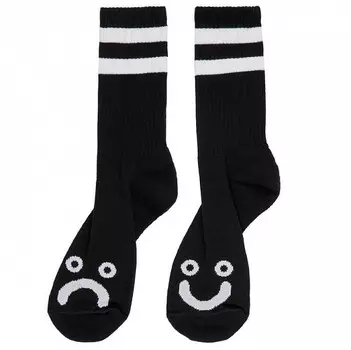 Носки POLAR SKATE CO. Happy Sad Socks HO21 Black 2021