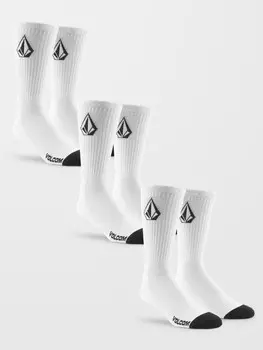 Носки VOLCOM Full Stone Sock 3Pk FW25 White
