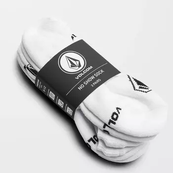 Носки VOLCOM Stones Nshw Sock 3Pk White 2023