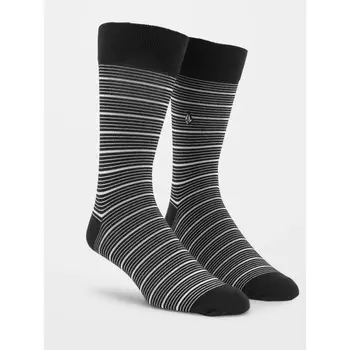 Носки VOLCOM True Sock Pr Black White 2023