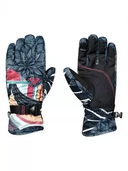 Перчатки ROXY Jetty Se Gloves J True Black_Pop Snow Stars