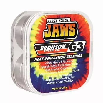 Подшипники для скейтборда BRONSON G3 Aaron Jaws Homoki Pro Bearing O/S 2021