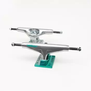 Подвески для скейтборда TENSOR Alum Mirror Raw/Green Fade 5.5 дюймов 2021