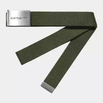 Ремень CARHARTT WIP Clip Belt Chrome FW25 Office Green