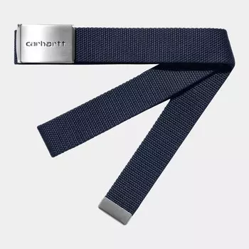 Ремень CARHARTT WIP Clip Belt Chrome SS24 Air Force Blue