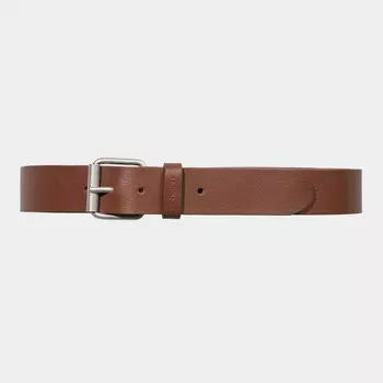 Ремень CARHARTT WIP Script Belt SS24 Cognac / Silver