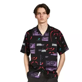 Рубашка CARHARTT WIP Dreams Shirt Dreams Print, Black Heavy Enzyme Wash
