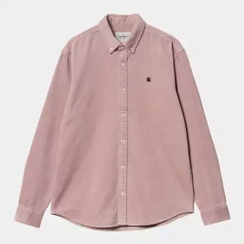 Рубашка CARHARTT WIP L/S Madison Cord Shirt Glassy Pink / Black