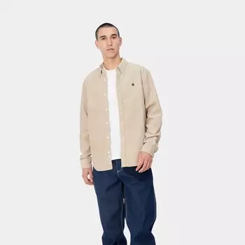 Рубашка CARHARTT WIP L/S Madison Cord Shirt Wall / Black 2023
