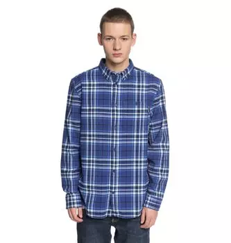 Рубашка мужская DC SHOES South Ferry Ls M Sodalite Blue