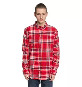 Рубашка мужская DC SHOES South Ferry Ls M Tango Red