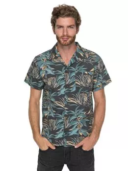 Рубашка мужская QUIKSILVER Alohatigerss M Raven Aloha Tiger