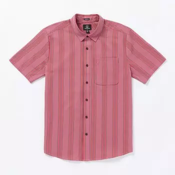 Рубашка VOLCOM Newbar Stripe Ss Washed Ruby